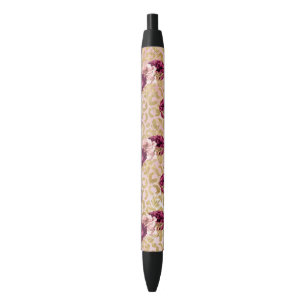 Gold Leopard Print Roses Florals P Kugelschreiber