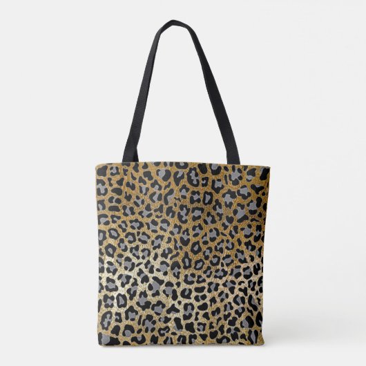 Gold Leopard Print Tasche (Rückseite)