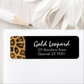 Gold Leopard Print Trendy Fur Muster Wild Animal (Insitu)