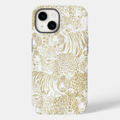 Gold Leopard Tiger Animals Case-Mate iPhone Hülle (Rückseite)