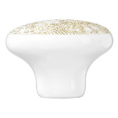 Gold Leopard Tiger Animals Keramikknauf (Seitenansicht)