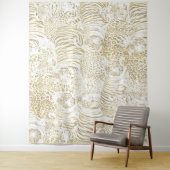 Gold Leopard Tiger Animals Wandteppich (Beispiel)