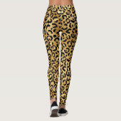 Gold-Leoparden-Muster-Leggings Leggings (Rückseite)