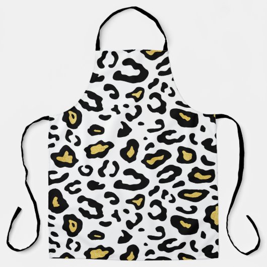 Gold Leopardenprint, nahtlos Muster. Schürze (Vorderseite)