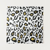 Gold Leopardenprint, nahtlos Muster. Wandteppich (Vorderseite (Horizontal))