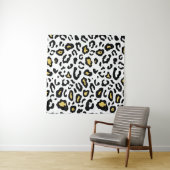 Gold Leopardenprint, nahtlos Muster. Wandteppich (Beispiel (Horizontal))