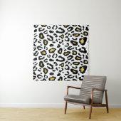 Gold Leopardenprint, nahtlos Muster. Wandteppich (Beispiel)
