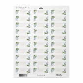 Gold Letter Modern Greenerity Return Address Label (Vorne)
