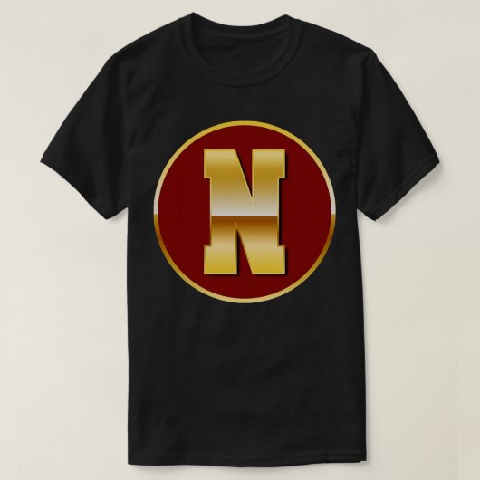 Gold Letter N T-Shirt (Design vorne)