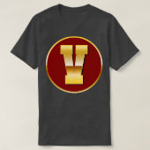Gold Letter V T-Shirt (Design vorne)
