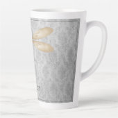 Gold Libellen Damast Milchtasse (Rechts)
