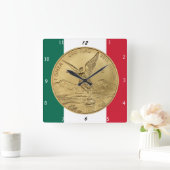 GOLD LIBERTAD COIN QUADRATISCHE WANDUHR (Zuhause)