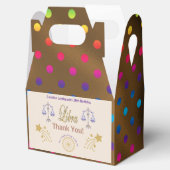 Gold Libra Zodiac mehrfarbige Konfetti Geschenkschachtel (Geöffnet)