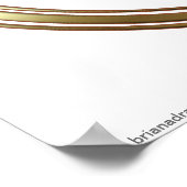 Gold Libra Zodiac Scales Astrologie Zeichen Poster (Ecke)