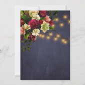 Gold Lichter Winter rustikale Marine Baby Dusche Einladung (Rückseite)