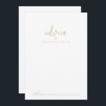 Gold Liebe Extravagantes Skript Hochzeitsratenkart Hinweiskarte<br><div class="desc">Diese extravagante Hochzeitsratenkarte der Goldmedaille ist ideal für eine rustikale Hochzeit. Das einfache und elegante Design zeichnet sich durch klassische und extravagante Schriftzeichen in Gold aus. Diese Karten sind ideal für Hochzeiten, Brautparty, Babydusche, Graduiertenfest u.v.m. Personalisieren Sie die Karten mit den Namen der Braut und Bräutigam, den Eltern, die Sie...</div>