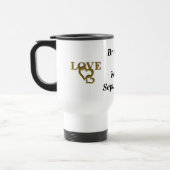 Gold Liebe Hearts, Namen und Datum Wed Reisen Umar Reisebecher (Links)