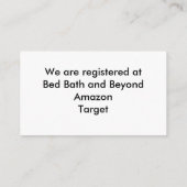 Gold-Liebe-Herz und Lila Thistle-Registrierungskar Begleitkarte (Rückseite)