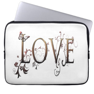 Gold-Liebe Laptopschutzhülle