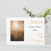 Gold Light 001 Einladung (Stehend Vorderseite)