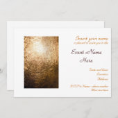 Gold Light 001 Einladung (Vorne/Hinten)