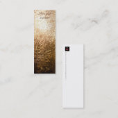 Gold Light 001 - Lesezeichen Mini Visitenkarte (Vorne/Hinten)