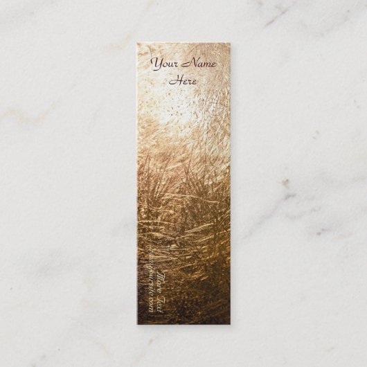 Gold Light 001 Mini Visitenkarte (Vorderseite)