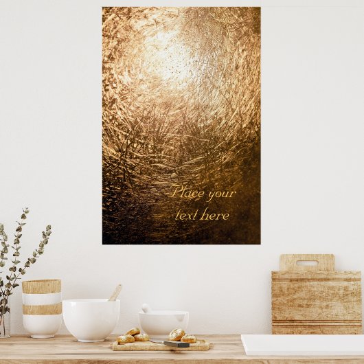 Gold Light 001 Poster (Küche)