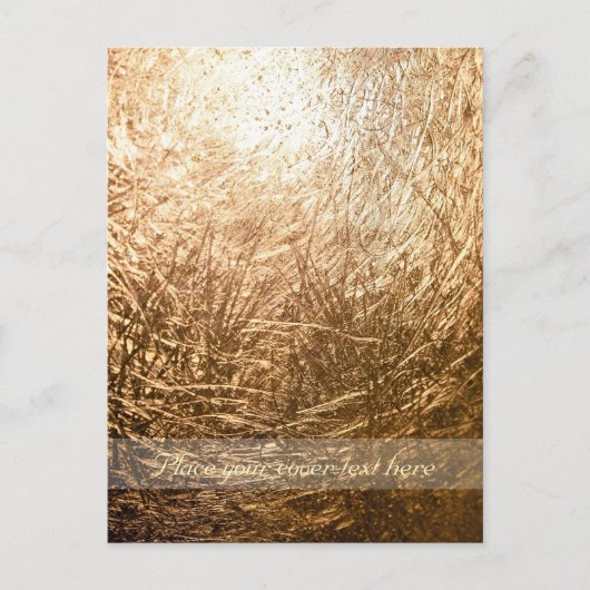 Gold Light 001 Postkarte (Vorderseite)