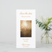 Gold Light 001 Save The Date (Stehend Vorderseite)
