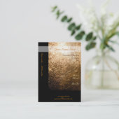 Gold Light 001 Visitenkarte (Stehend Vorderseite)