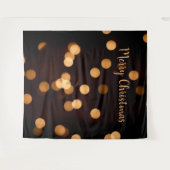 Gold Lights Bokeh Weihnachts-Foto Stand Hintergrun Wandteppich (Vorderseite (Horizontal))