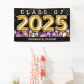 Gold Lila Abschluss Banner (Insitu)