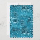 Gold Lila Aqua Sparkle Glitzy Mermaid Geburtstag Einladung (Rückseite)