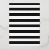 Gold Lila Black It's A Girl Baby Footprints Folieneinladung (Rückseite)