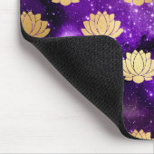 Gold & Lila Galaxy Dharma Mandala Muster Mousepad (Ecke)