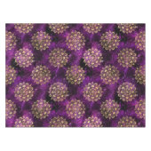 Gold & Lila Galaxy Dharma Mandala Muster Tischdecke (Vorderseite (Horizontal))
