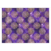 Gold & Lila Galaxy Dharma Mandala Muster Tischdecke (Vorderseite (Horizontal))