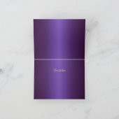 Gold & Lila Gem Tiara Dankeschön Karte (Innenseite)