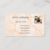 Gold & Lila Glitzer Eyelashes & Fotos Visitenkarte (Rückseite)