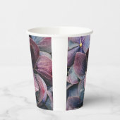 Gold Lila Lavander Hydrangeas Geburtstagspartei Pappbecher (Links)