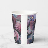 Gold Lila Lavander Hydrangeas Geburtstagspartei Pappbecher (Rechts)