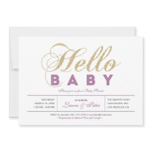 Gold, Lila | Mädchen, moderne Typografie Kinderdus