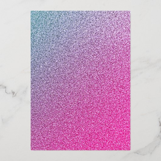 Gold Lila Masquerade Party Dress Quinceanera Foi Folieneinladung (Rückseite)