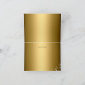 Gold & Lila Masquerade Vielen Dank Karte (Innenseite)