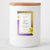 Gold Lila Metallic-Glitzer-White-Product-Etiketten Lebensmitteletikett (Vorderseite)
