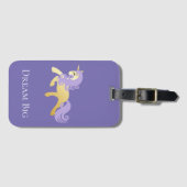 Gold Lila Unicorn Traum Gepäckanhänger (Vorderseite (Horizontal))