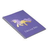 Gold Lila Unicorn Traum Notizblock (Rechte Seite)