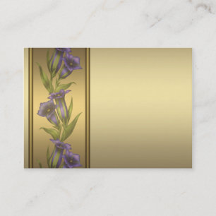 Gold Lila Violet-Visitenkarten Visitenkarte