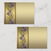 Gold Lila Violet-Visitenkarten Visitenkarte (Vorne/Hinten)